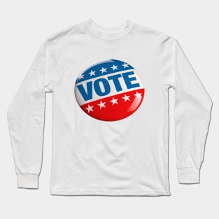 Image: Vote button Long Sleeve T-Shirt